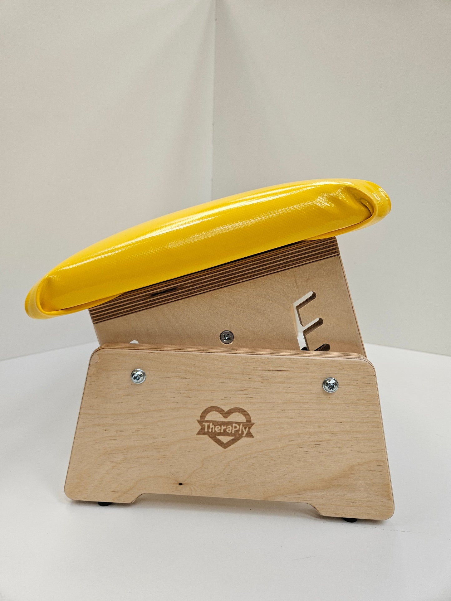 Small Yellow Therapy Bench - tilting adjustment