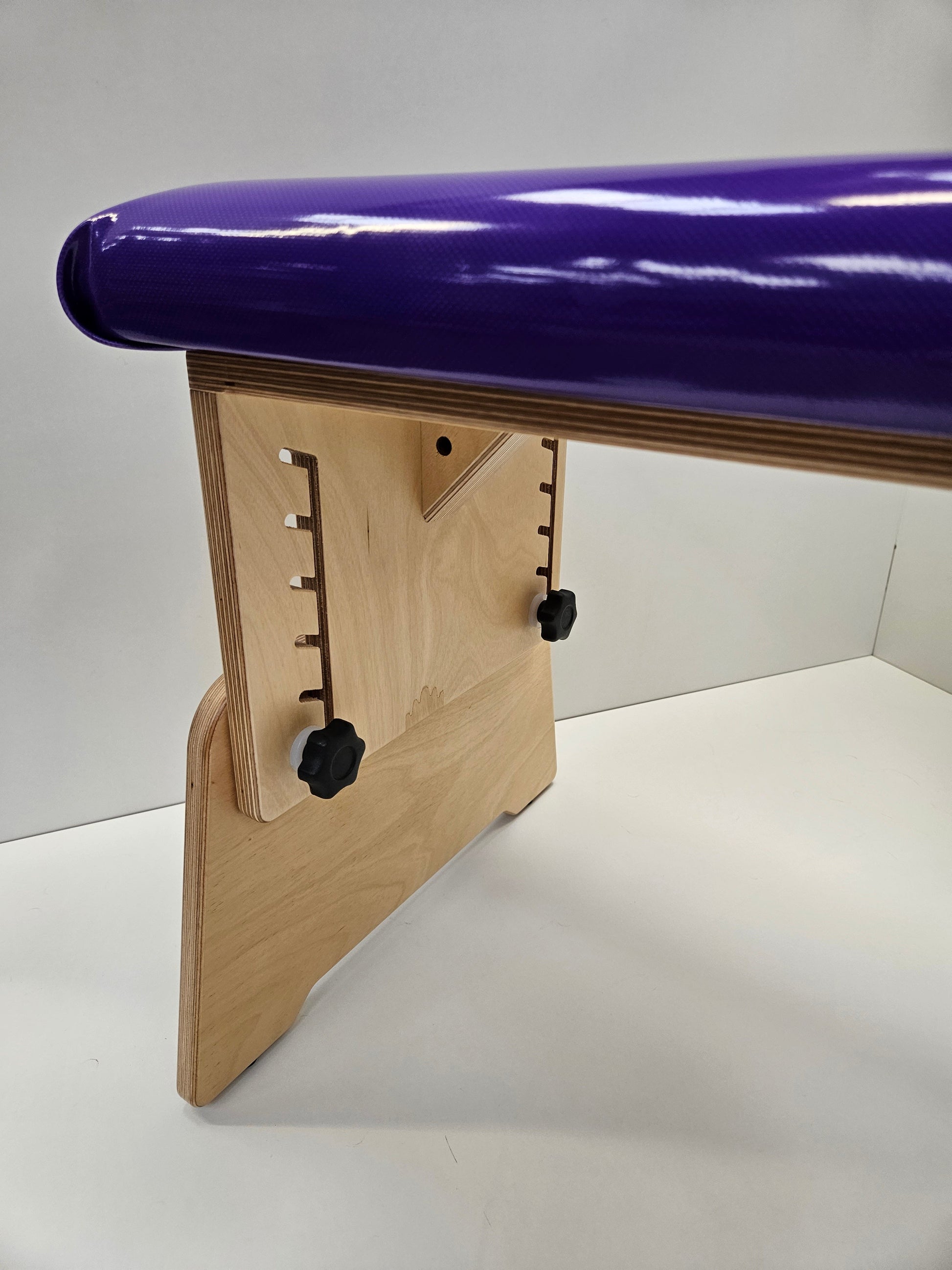 Purple Therapy Bench - adjuster knobs