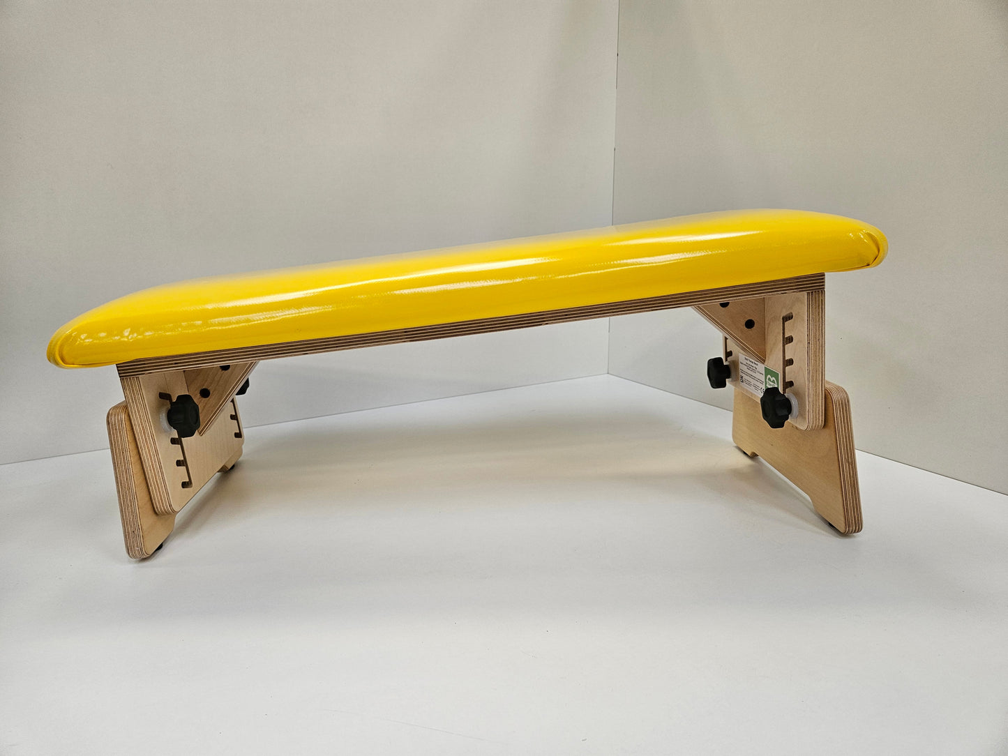 Yellow TheraPly therapy bench - small (tilted)